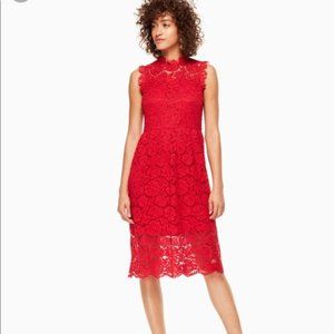 Kate Spade New York Poppy Lace Midi Dress Size 0